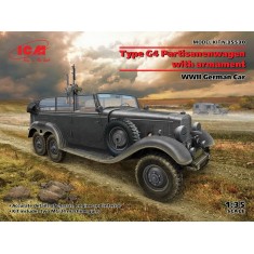 1/35 WWII German Type G4 Partisanenwagen Vehicle with Machine Gun