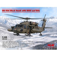 1/48 US Army UH-60A Black Hawk with ESSS and Skis