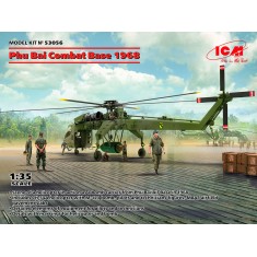 1/35 Phu Bai Combat Base 1968: CH-54A Helicopter w/M-121 Bomb, M8A1 pavement, , figures)