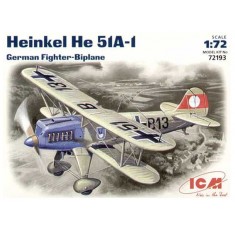 1/72 German Biplane Fighter Heinkel He 51A-1