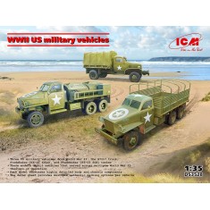 1/35 WWII US Military Vehicles: G7117, US6-U3, US6-U5