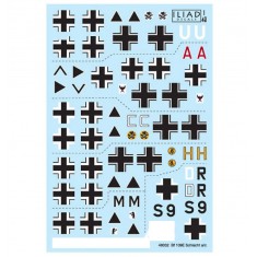 Decals for 1/48 Messerschmitt Bf 109E Schlacht units