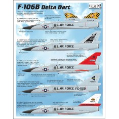 Decals for 1/48 USAF Convair F-106Bs Delta Dart Interceptor