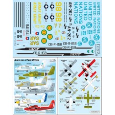 Decals for 1/72 de Havilland DHC-6 Twin Otter Markings