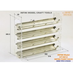 Paint Rack Wide Type #4 Stacks for Mr. Hobby/IPP Paints