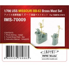 1/700 USS Missouri BB-63 Brass Mast Set for Tamiya kit 31613