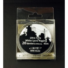 1/700 White Ship Rigging 20 Denier (0.048mm) - Ultra Fine (45m / 145ft)