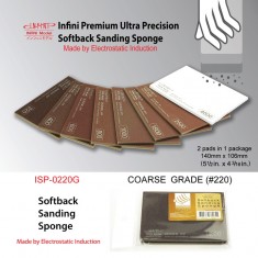Softback Sanding Sponge - Coarse Grade #220 (2pcs, 140mm x 106mm)