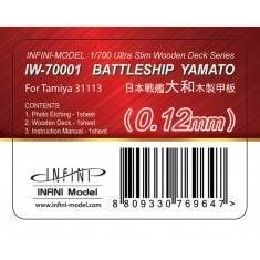 1/700 IJN Yamato Wooden Deck for Tamiya kit #31113