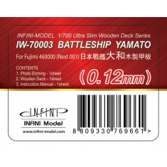 1/700 IJN Yamato Wooden Deck for Fujimi kit #460000/001