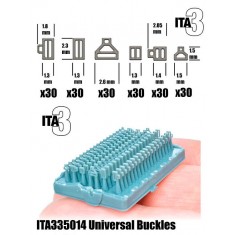 1/35, 1/48, 1/32 Universal Buckels (6 types, 30pcs each)