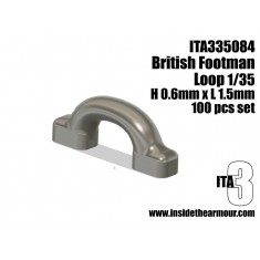 1/35 WWII British Footman Loops Tie Downs Short 0.6mmx1.5mm (100pcs)