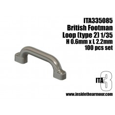 1/35 WWII British Footman Loops Tie Downs Long 0.6mmx2.2mm (100pcs)