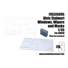 1/35 Alvis Stalwart Replacement Windows and Wipers for Airfix kit