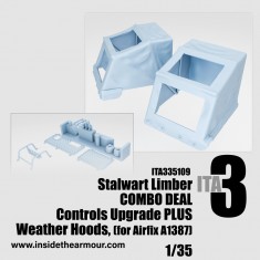 1/35 Alvis Stalwart Limber Weather Hoods and Controls Upgrade Set for Airfix kit
