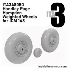 1/48 Handley Page Hampden Weighted Wheels for ICM kits