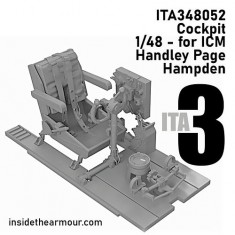 1/48 Handley Page Hampden Cockpit Upgrade (with seat) for ICM kits