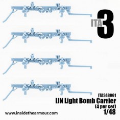 1/48 IJN Light Bomb Racks (x4) for D3A1, D3A2 Vals and A6m Zero Kits