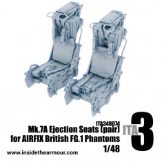 1/48 British Phantom FG.1 Type 7A Ejection Seats for Airfix kit (2pcs)