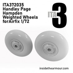 1/72 Handley Page Hampden Weighted Wheels for Airfix kits