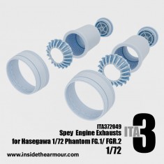 1/72 Phantom FG.1 FGR.2 Spey Engine Exhausts for Fujimi/Hobby 2000 kit