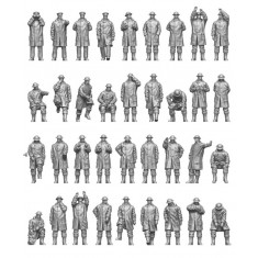 1/144 WWII Royal Navy Warships 36 Figures Type #1