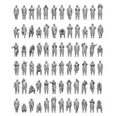 1/200 WWII Royal Navy Warships 72 Figures