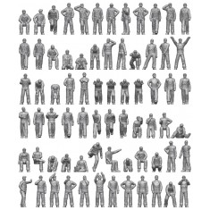 1/200 US Navy Carrier Personel & Pilots (72 figures)