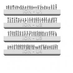 1/700 US Navy Carrier Personel & Pilots (97 figures)