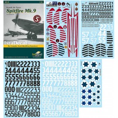 1/32 IAF Spitfire Mk.9 Decals for Tamiya kits 