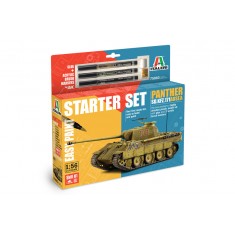 1/56 Panther Sd.Kfz.171 Ausf. A Starter Set (kit, glue, 3 acrylic markers)
