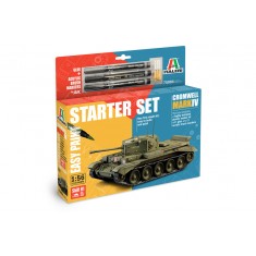 1/56 Cromwell Mk. IV Starter Set (kit, glue, 3 acrylic markers)