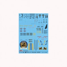Decals for 1/72 McDonnell Douglas F/A-18F VFA-213 Black Lions