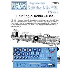 1/72 Spitfire Mk.VIII Decals for RAAF A58-617 ZP-G 457Sqn & A58-492 UP-B 79Sqn