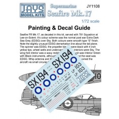 1/72 Seafire Mk.17 Decals for SX194 Serving w/Royal Navy 781 Sqn