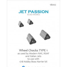 1/18 RAF/RSAF/Italian AF Wheel Chocks Type I for HobbyBoss kits