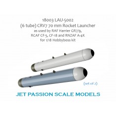 1/18 RAF Harrier GR7/9 LAU-5002 (6-tube) CRV7 Rocket Launcher (2pcs) for HobbyBoss kit
