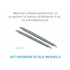 1/18 F-14 Tomcat F/A-18, Av-8B Harrier II LAU-7 Sidewinder Rail Ver. 3 for Hobby Boss/JSI