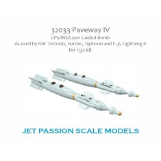 1/32 RAF Tornado, Harrier, Typhoon, F-35 Lightning II Paveway IV GPS/INS Laser Bomb