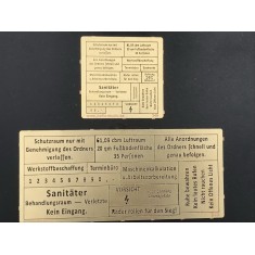 Stencil (Paint Masking): German Warning Text Vol. 2 (Size: 18-120mm)