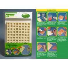 Silicone Mould for Making 1/35 Pavement Stones No.2
