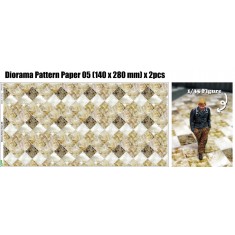 Diorama Pattern Paper #05 (Size: 140mm x 280mm) 2pcs