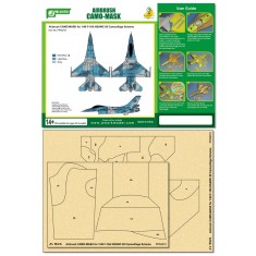Airbrush Camo-Mask for 1/48 F-16A NSAWC 60 Camouflage Scheme