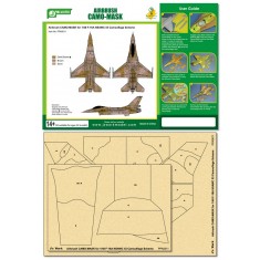 Airbrush Camo-Mask for 1/48 F-16A NSAWC 53 Camouflage Scheme