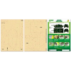 Airbrush Camo-Mask for 1/35 Leopard 2 A5/A6 Camouflage Scheme