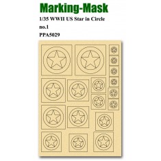 Marking Mask for 1/35 WWII US Star in Circle No.1