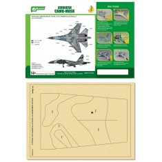 Airbrush Camo-Mask for 1/48 SU-27 FLANKER Camo 2