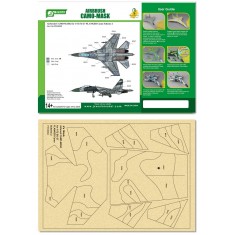 Airbrush Camo-Mask for 1/72 SU-27 FLANKER Camo 2