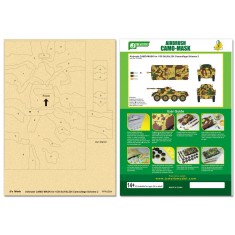 Airbrush Camo-Mask for 1/35 SdKfz.234 Camouflage Scheme 2