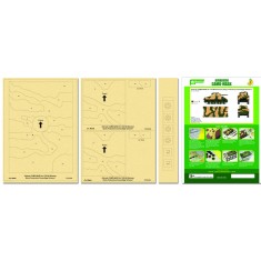 Airbrush Camo-Mask for 1/35 M4 Sherman (Early Production) Camouflage Scheme 1